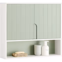 SoBuy Armoire Murale Salle de Bain BZR140-GR Un meuble mural est une excellente idée pour organiser et ranger les affaires de ...