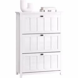 SoBuy Meuble à Chaussures FSR162-W Cette belle armoire universelle au look vintage attirera tous les regards dans votre pièce ...