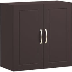 Sobuy - FRG231-BR Meuble Haut Armoire de Toilettes Salle de Bain Suspendue Placard Commode Murale – 2 Portes - Marron