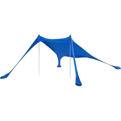 OZT01-DB Abri de Plage Lycra Polyester UPF30, Tente de Plage Portable, Parasol de Plage, Ombre Tente, Auvent de Plage avec Sac de Transport, pour