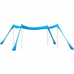 SoBuy Tente de Plage Portable, Abri de Plage, OZT02-HB Cette tente de plage est légère et livrée avec une pelle à sable, c’es ...