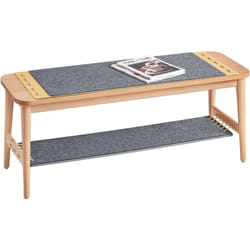 SoBuy HFSR01-N Banc à Chaussures Banc de Rangement Bout de lit Etagère à Chaussures Meuble de Rangement avec raccords à Tenon