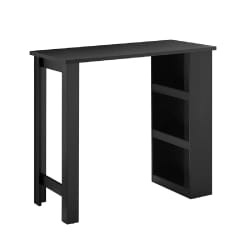 SoBuy Table de Bar Haute Noire pour Cuisine, Salon, Bureau ou Café