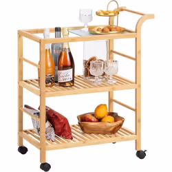 SoBuy SVW24-N Desserte Roulante Chariot de Service Meuble de Rangement Cuisine Idéal pour divers ustensiles dans la cuisine, ...