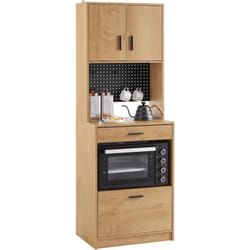 Sobuy - FSB98-N Buffet de Cuisine, Meuble de Rangement, Armoire de Cuisine Multi-rangements, Buffet de Salle à Manger avec 2 Portes, 2 Tiroirs, 1