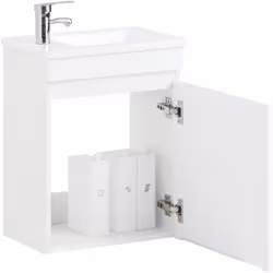 SoBuy BZR170-W Meuble Suspendu salle de bain avec Lavabo Optimisez votre Salle de Bain avec Élégance ! Transformez votre sall ...