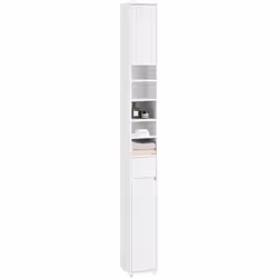SoBuy Meuble Colonne de Salle de Bain, Blanc, BZR160-W Une bonne solution pour les petites espace. Avec une empreinte au sol  ...