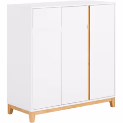 SoBuy FSR190-WN Meuble à Chaussure savec 3 Portes et 1 Tiroir. Il s'adapte bien à toutes les tendances de décoration intérieu ...