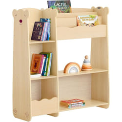 Sobuy - KMB101-N Étagère de Rangement pour Enfants, Meuble Enfant Rangement pour Livres et Jouets, Bibliothèque Organisateur pour Chambre d'Enfants,