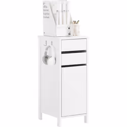 SoBuy FWT108-W Caisson rangement bureau avec 2 Tiroir et 1 Porte Design contemporain et élégant. Ce meuble equipé de 2 tiroir ...