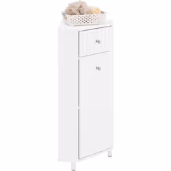 SoBuy Meuble de Rangement d'Angle Salle de Bain, Blanc, BZR194-W Ce produit a un design unique et exquis qui peut parfaitemen ...