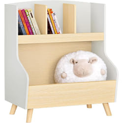 KMB105-HG Bibliothèque Enfant Étagère de Rangement Jouets pour Enfants Étagère à Livres pour Garçon, Fille, pour Chambre d'enfant et Salle de Jeux,