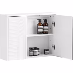 SoBuy Armoire Murale Salle de Bain BZR153-W Un meuble mural est une excellente idée pour organiser et ranger les affaires de ...