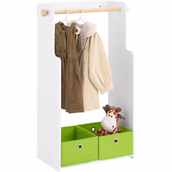 SoBuy KMB109-W Portant Vêtements pour Enfants Ce porte-Vêtement est idéal pour se mettre dans les chambres d'enfants, salle d ...