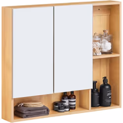 SoBuy Armoire Murale Salle de Bain BZR177-N Un meuble mural est une excellente idée pour organiser et ranger les affaires de ...