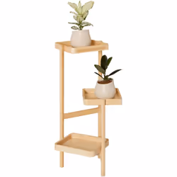 SoBuy STR12-N Étagère à Fleurs Support de Pots de Fleurs avec 3 Niveaux, Naturel. Cette magnifique étagère à fleurs à 3 nivea ...
