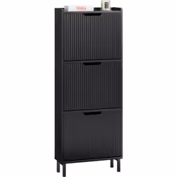 SoBuy FSR177-H-SCH Meuble de Rangement à Chaussures Armoire à Chaussures Avec un design vertical permettant d'économiser de l ...