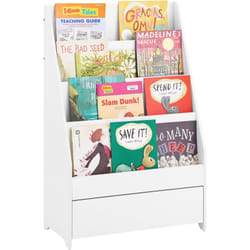 Sobuy - KMB112-W Étagère à Livres pour Enfant, Bibliothèque Enfant, Étagère de Rangement pour Chambre d'enfant, Meuble Rangement pour Jouets et