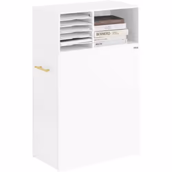 SoBuy ASK12-W Caisson de Bureau Support Imprimante Roulant Organiseur Bureau Mobile Ce meuble peut être divisé en 2 parties : ...