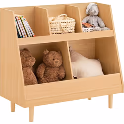 SoBuy KMB111-N Bibliothèque Étagère à Livres pour Enfant avec 5 Compartiments Ouverts Cette étagère à livres SoBuy avec desig ...