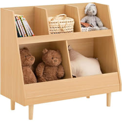 Sobuy - KMB111-N Bibliothèque Enfant, Étagère à Livres, Meuble Rangement sur Pieds pour Enfant, Meuble Rangement Jouets et Livres pour Chambre