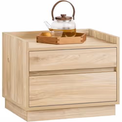 SoBuy FBT153-N Table de Chevet Bout de Canapé avec 2 Tiroirs Le style design s'harmonise parfaitement avec tout type de mobil ...