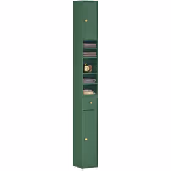 SoBuy BZR34-SY Meuble de Rangement Salle d Bain Meuble Colonne Armoire de Toilette Meuble WC L20xP20xH180cm – Vert Une bonne  ...