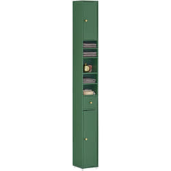Sobuy - BZR34-SY Meuble de Rangement Salle d Bain Meuble Colonne Armoire de Toilette Meuble wc L20xP20xH180cm, Vert