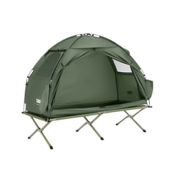 Lit de camping extérieure - SoBuy OGS32-II-GR -  3-en-1 pour 1 personne - 193x160x86 cm