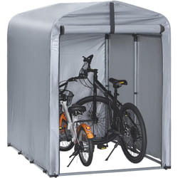 Sobuy - Abri de Jardin, Cabane de Jardin Exterieur Imperméable, abri Moto avec des Crochets, Garage pour Vélo et Outils, Abri Vélo, Rangement et