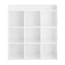 SoBuy Bibliothèque Enfant pour Rangement de Jouets avec Étagère Porte-revues Blanc