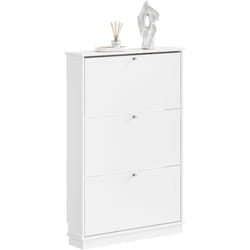 Meuble chaussures étroit - SOBUY - Profondeur 18 cm - Capacité 9 paires - Pointure max EU 47 - Encoche pour plinthe