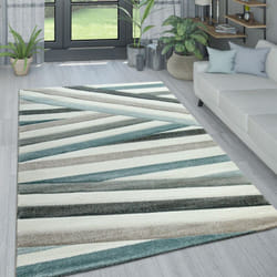 Paco Home - Tapis Salon Pastel Losanges Triangles Zigzags 80x150 cm, Crème