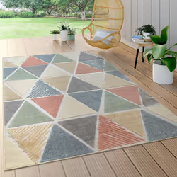 Pour un été aux tons pastel : ces jolis tapis d'intérieur et d'extérieur viennent embellir les terrasses et les balcons béton ...
