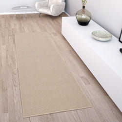 Paco Home Tapis Intérieur & Extérieur Terrasse Et Balcon Monochrome Structuré 60x100 cm, Beige