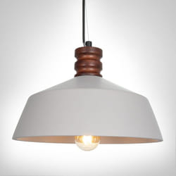Paco Home - Luminaire à suspension , E27, luminaire pour séjour, salle à manger, cuisine, réglable en hauteur Béton Gris, Sans ampoules