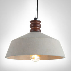 Paco Home - Luminaire à suspension , E27, luminaire pour séjour, salle à manger, cuisine, réglable en hauteur Béton-gris pierre, Sans ampoules