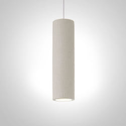 Luminaire à suspension , GU10, luminaire pour séjour, salle à manger, cuisine, réglable en hauteur Béton Grès Blanc, Sans ampoules - Paco Home