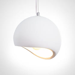 Paco Home - Luminaire à suspension , E27, luminaire pour séjour, salle à manger, cuisine, réglable en hauteur Plâtre blanc, Sans ampoules