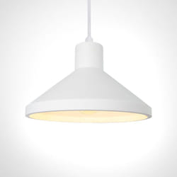 Paco Home - Luminaire à suspension , E27, luminaire pour séjour, salle à manger, cuisine, réglable en hauteur Plâtre blanc, Sans ampoules