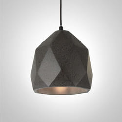 Paco Home Luminaire à suspension , E27, luminaire pour séjour, salle à manger, cuisine, réglable en hauteur Concrete-Sandstone-Black, Sans ampoules