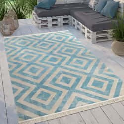 Apportez un air de vacances à la scandinave à votre balcon ou votre terrasse ! Ces confortables tapis d'intérieur et d'extéri ...
