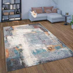 Tapis Intérieur & Extérieur Poils Ras Pour Balcon Terrasse Look Usé Coloré [160x230 cm]