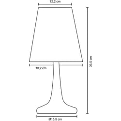 Paco Home - Lampe de table E14 Luminaire de table pour chambre d'enfant et salon moderne Sans ampoules, Blanc