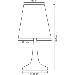 Paco Home - Lampe de table E14 Luminaire de table pour chambre d'enfant et salon moderne Sans ampoules, Orange