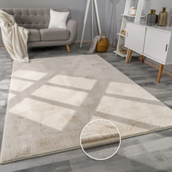 Paco Home Tapis Salon En Fausse Fourrure Pelucheux Hautes Mèches Doux Plusieurs Couleurs 120x170 cm, Crème