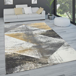 Paco Home - Tapis De Salon Tapis De Salon Poils Ras Pastel Tapis Vintage Divers Styles 80x150 cm, Jaune