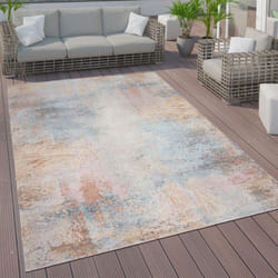 Paco Home - Tapis Intérieur Et Extérieur Terrasse Cuisine Vintage Pastel Motifs Abstraits 160x230 cm, Multicolore 2