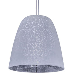 Paco Home - Plafonnier luminaire suspendu verre salon chambre réglable en hauteur E27 Sans ampoules, Chrome Argent