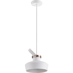 Paco Home - Plafonnier luminaire suspendu salon et bureau design industriel E27 Sans ampoules, Cuivre Blanc